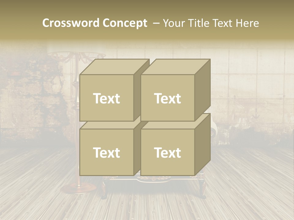 Armchair Elegance Lamp PowerPoint Template