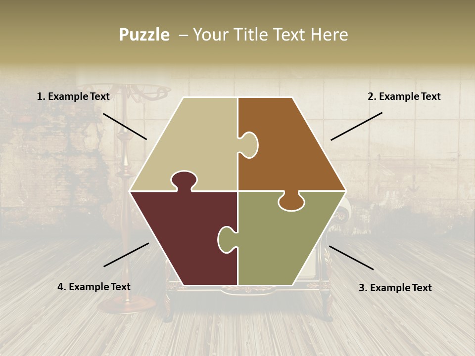 Armchair Elegance Lamp PowerPoint Template