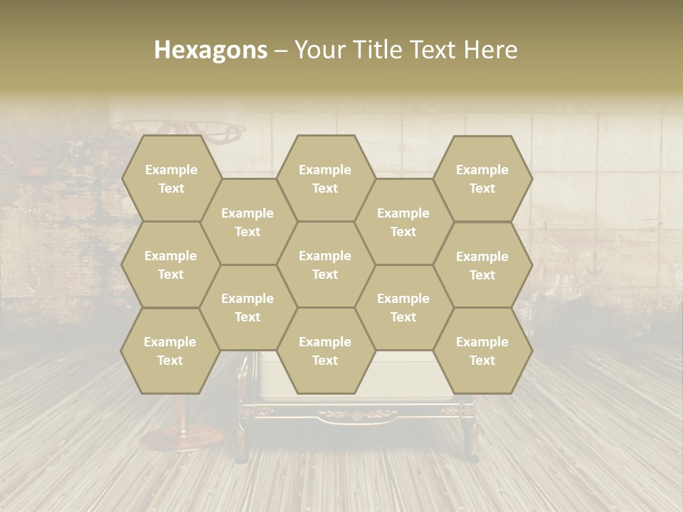 Armchair Elegance Lamp PowerPoint Template