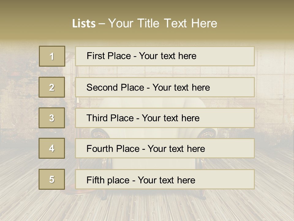 Armchair Elegance Lamp PowerPoint Template