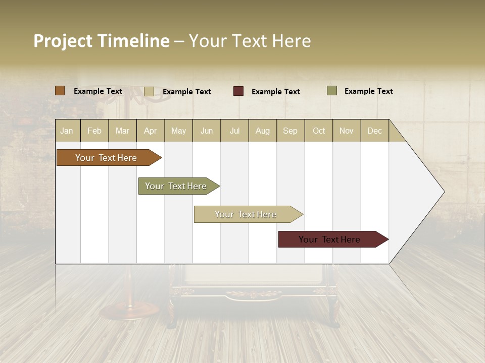 Armchair Elegance Lamp PowerPoint Template