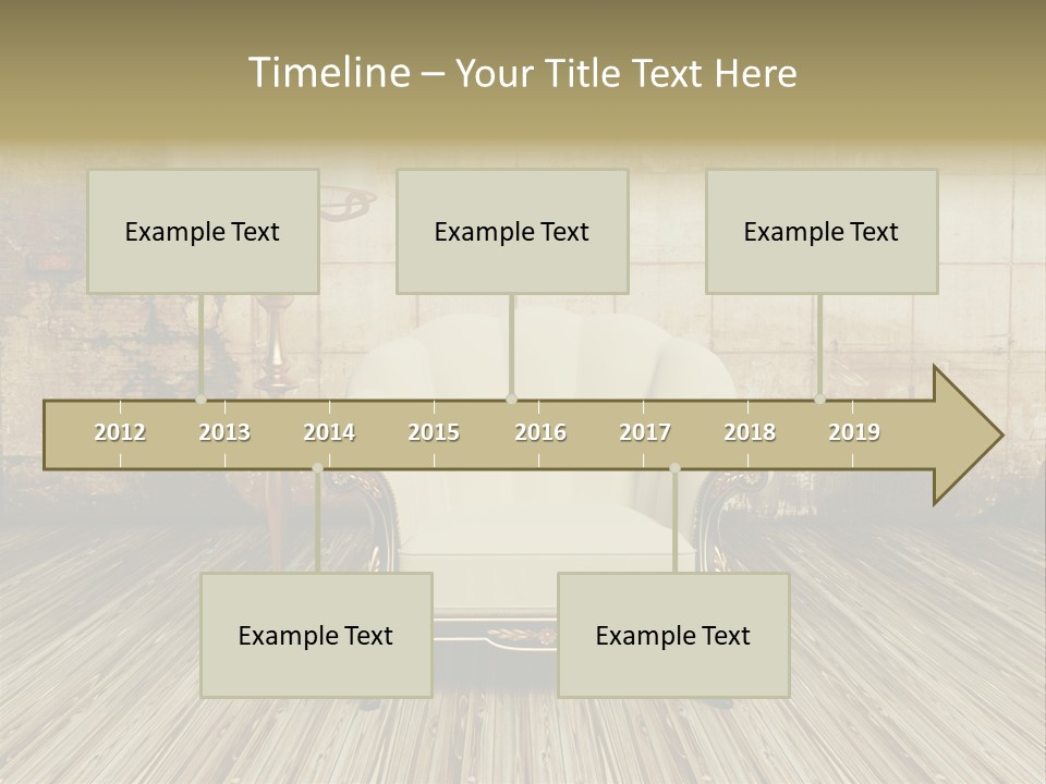 Armchair Elegance Lamp PowerPoint Template