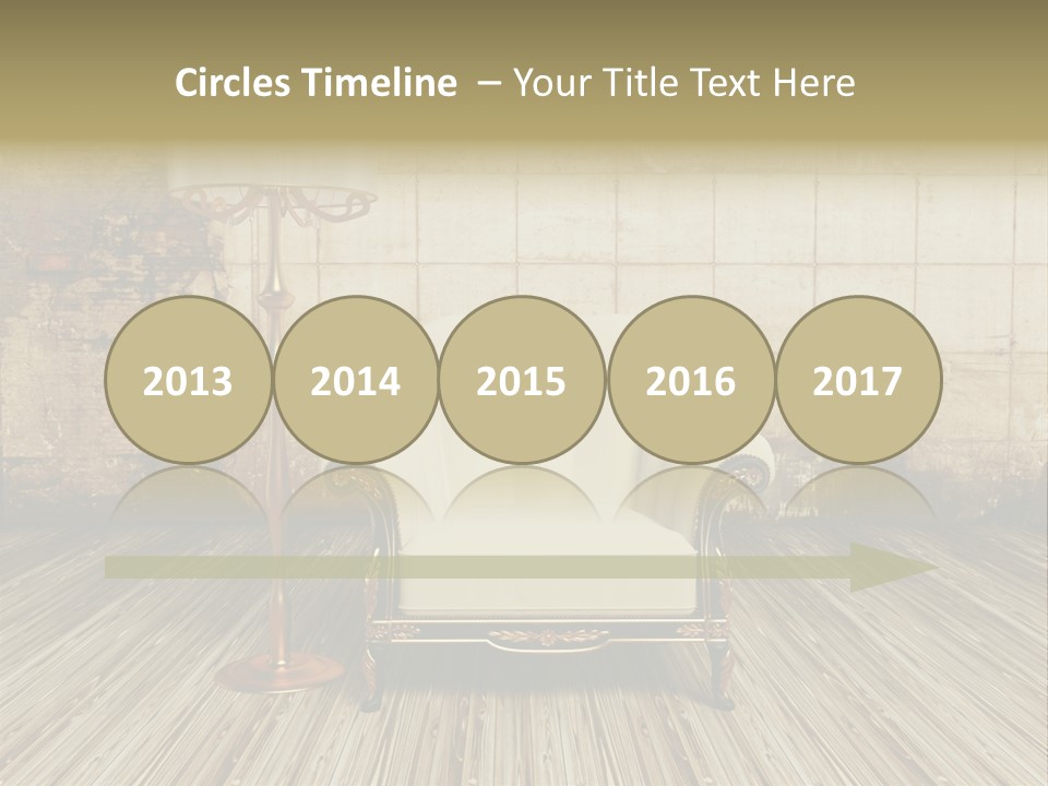 Armchair Elegance Lamp PowerPoint Template