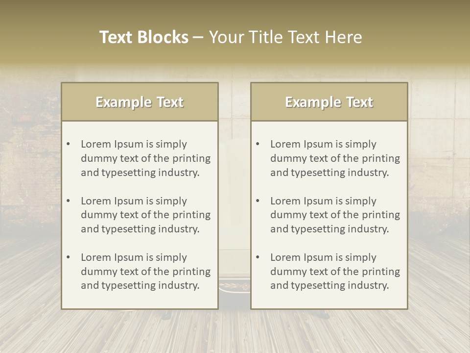 Armchair Elegance Lamp PowerPoint Template