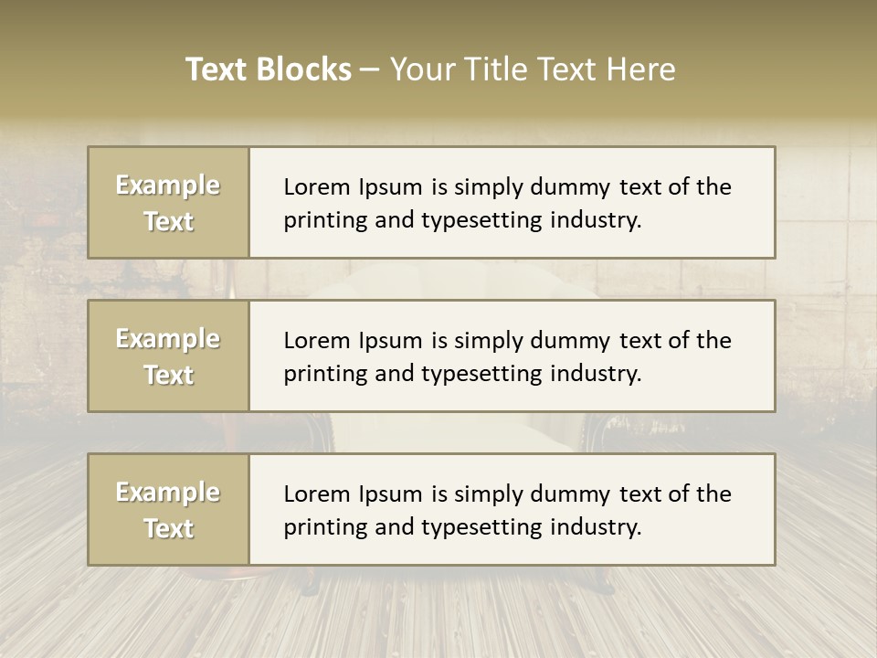 Armchair Elegance Lamp PowerPoint Template
