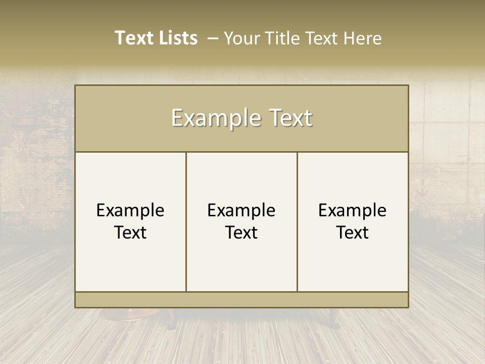 Armchair Elegance Lamp PowerPoint Template