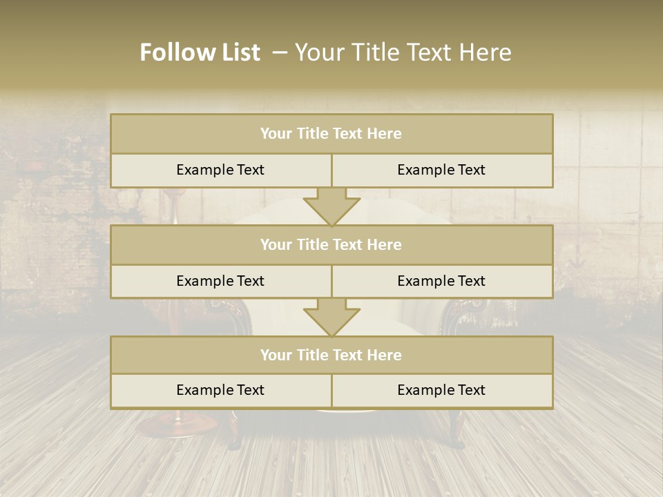 Armchair Elegance Lamp PowerPoint Template