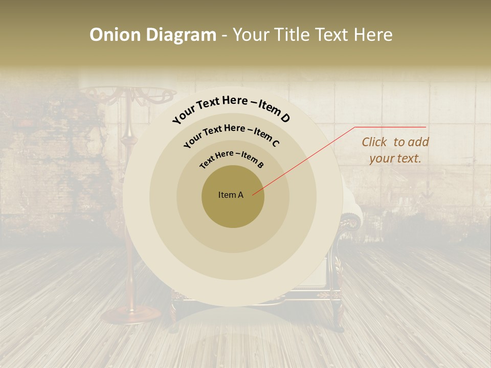 Armchair Elegance Lamp PowerPoint Template