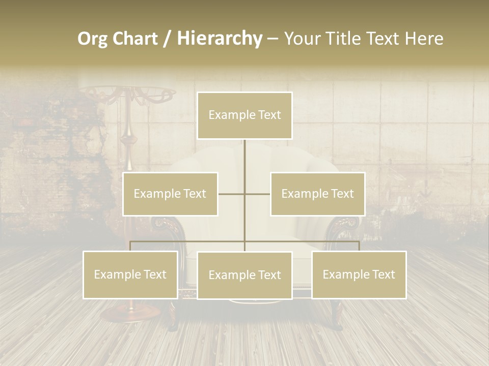 Armchair Elegance Lamp PowerPoint Template