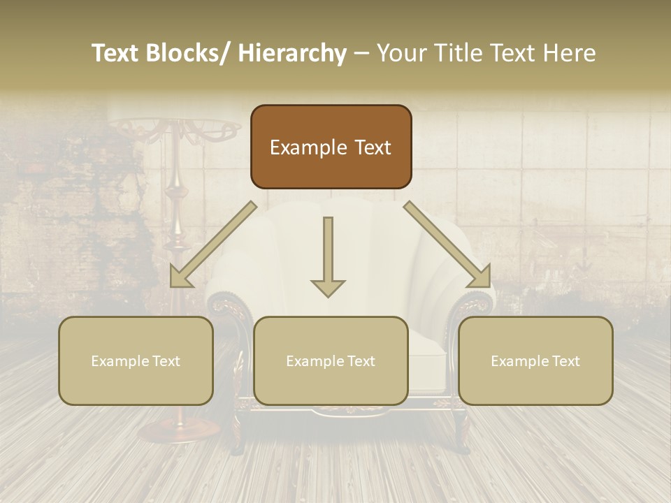 Armchair Elegance Lamp PowerPoint Template