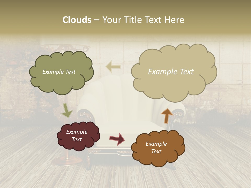 Armchair Elegance Lamp PowerPoint Template