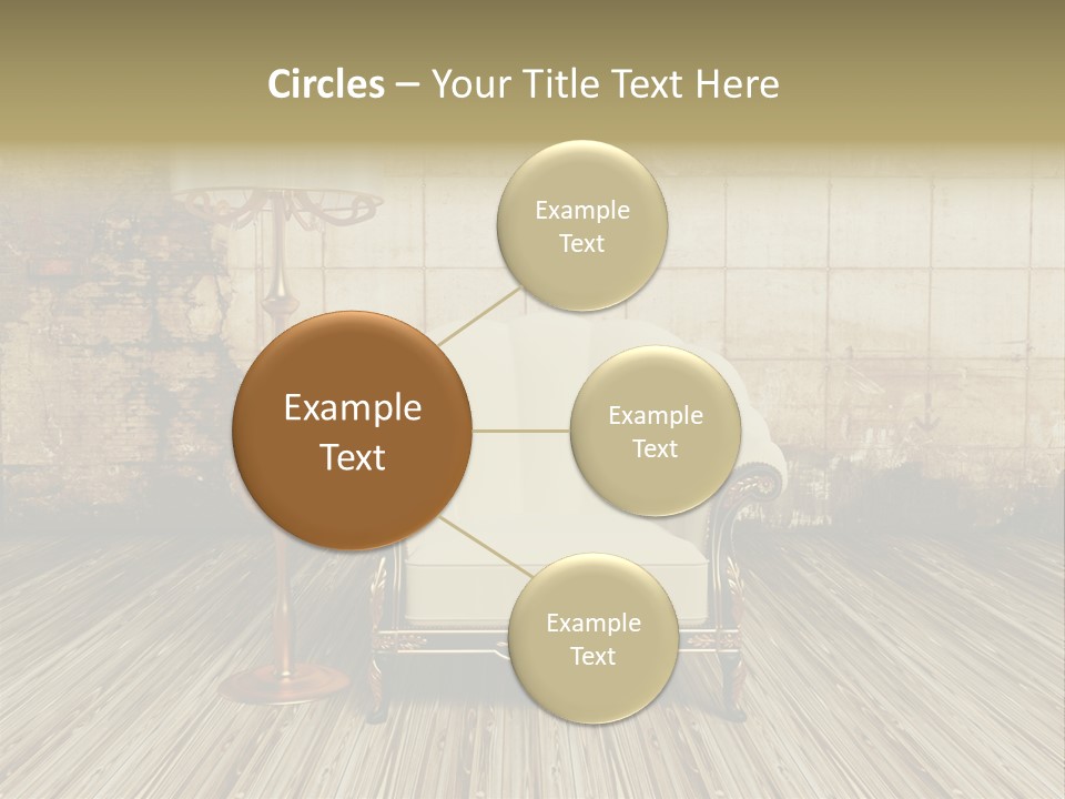 Armchair Elegance Lamp PowerPoint Template