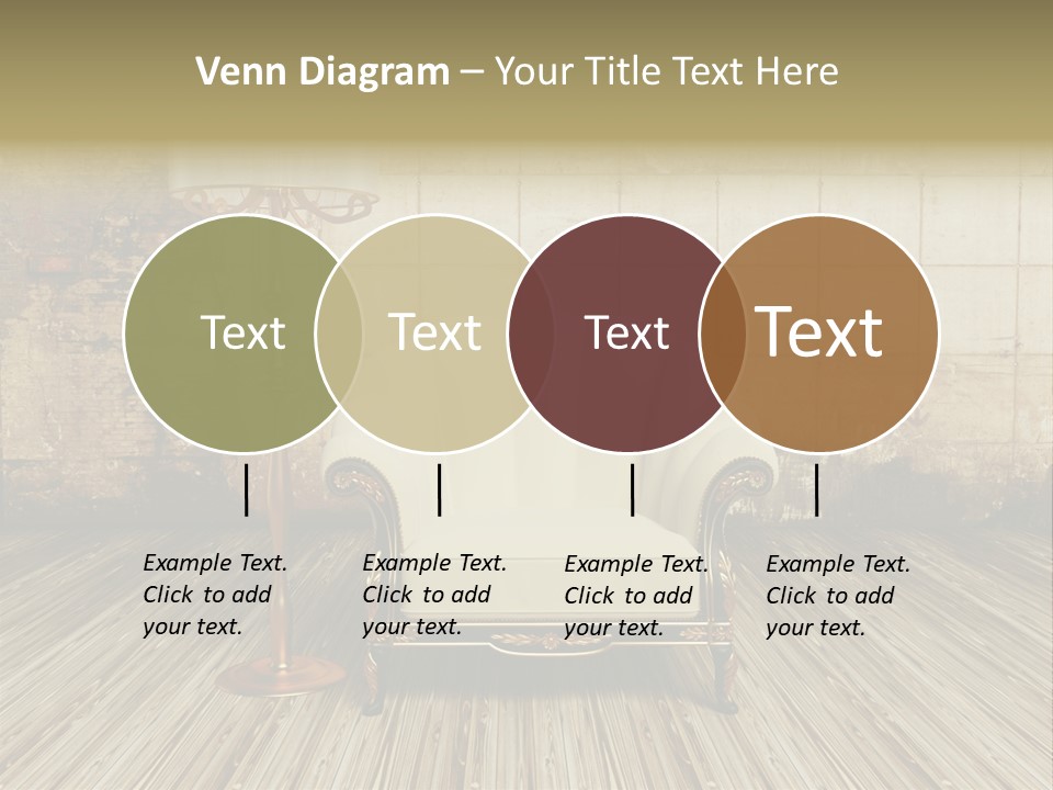 Armchair Elegance Lamp PowerPoint Template