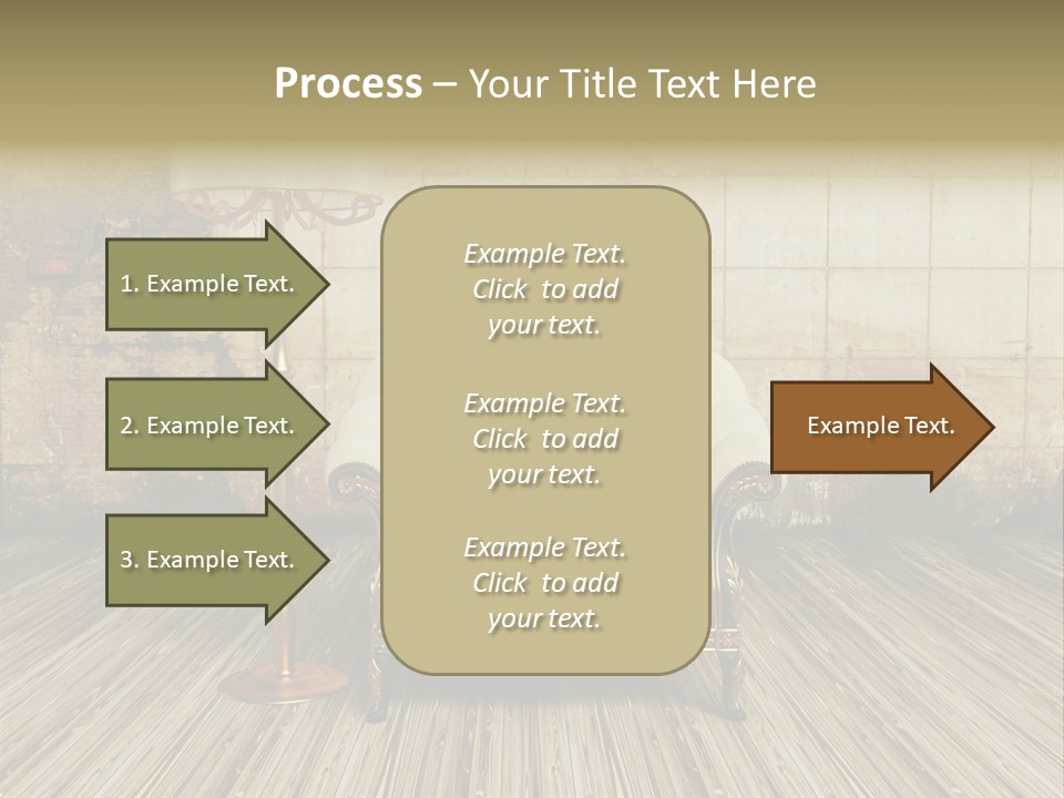 Armchair Elegance Lamp PowerPoint Template