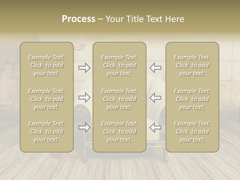 Armchair Elegance Lamp PowerPoint Template