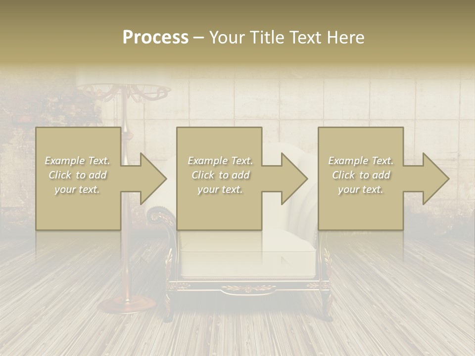 Armchair Elegance Lamp PowerPoint Template