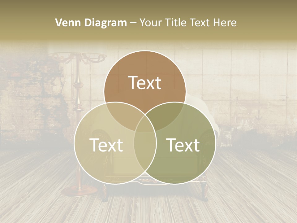 Armchair Elegance Lamp PowerPoint Template