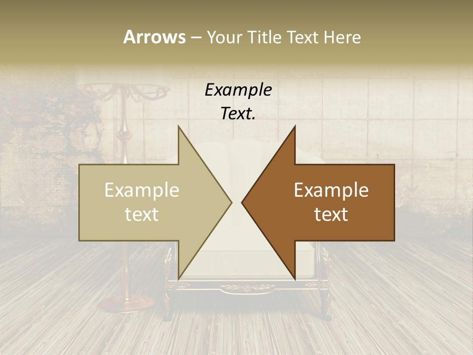 Armchair Elegance Lamp PowerPoint Template
