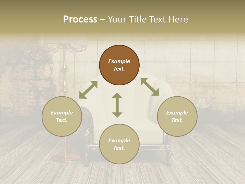 Armchair Elegance Lamp PowerPoint Template