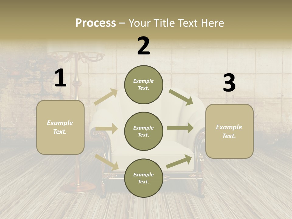 Armchair Elegance Lamp PowerPoint Template