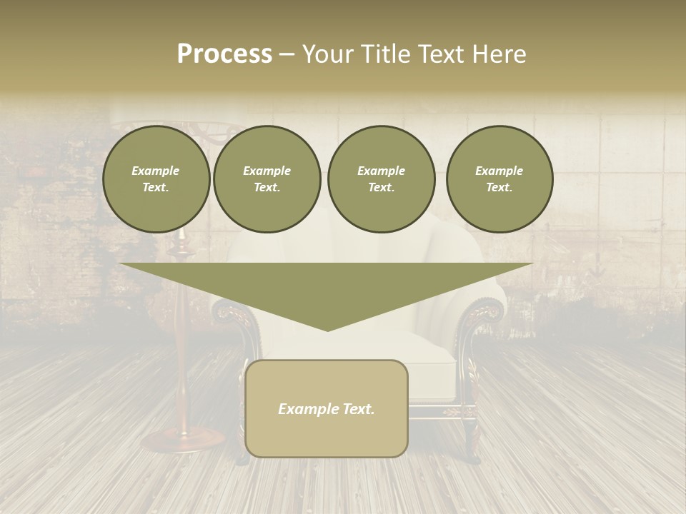 Armchair Elegance Lamp PowerPoint Template