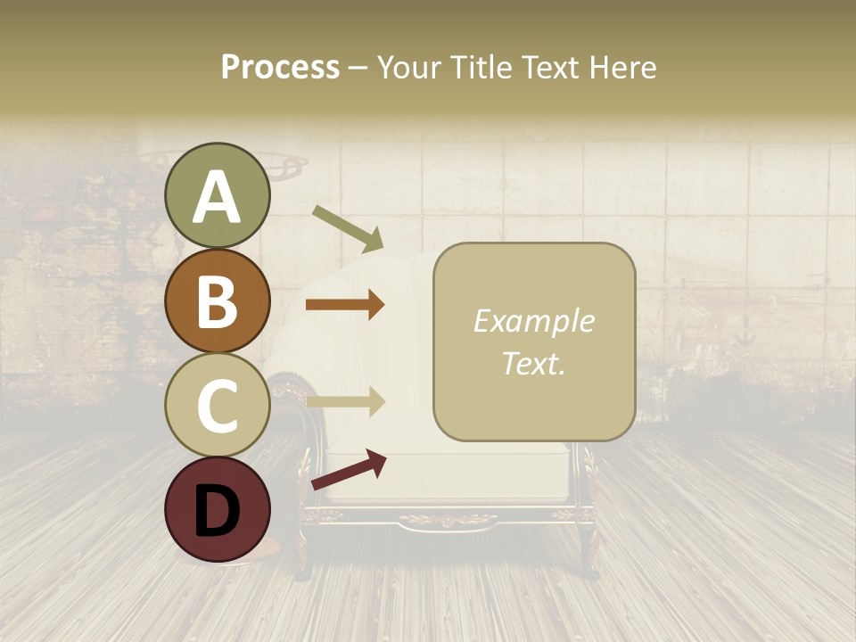 Armchair Elegance Lamp PowerPoint Template