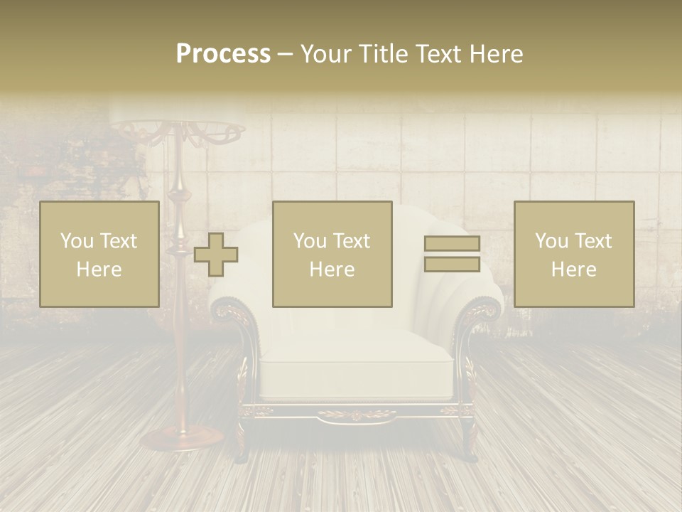 Armchair Elegance Lamp PowerPoint Template