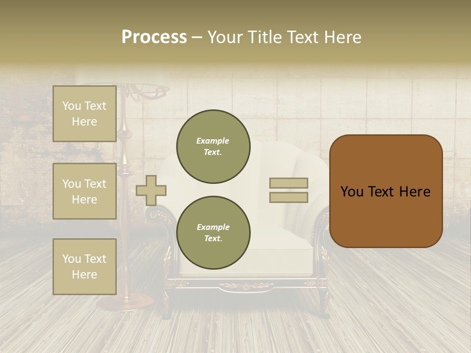 Armchair Elegance Lamp PowerPoint Template