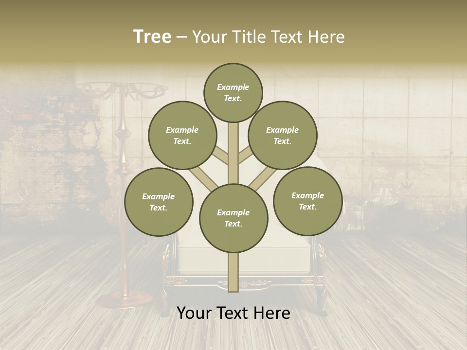 Armchair Elegance Lamp PowerPoint Template