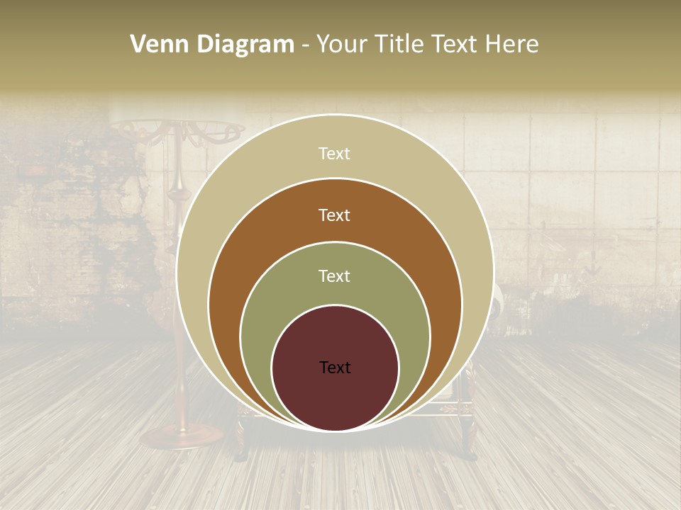 Armchair Elegance Lamp PowerPoint Template