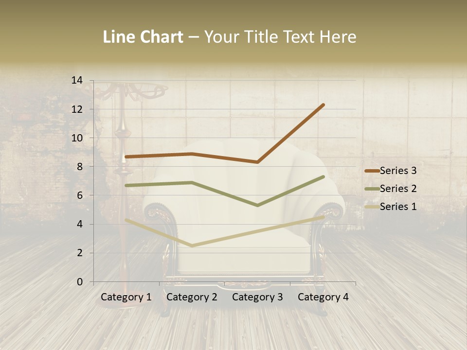 Armchair Elegance Lamp PowerPoint Template