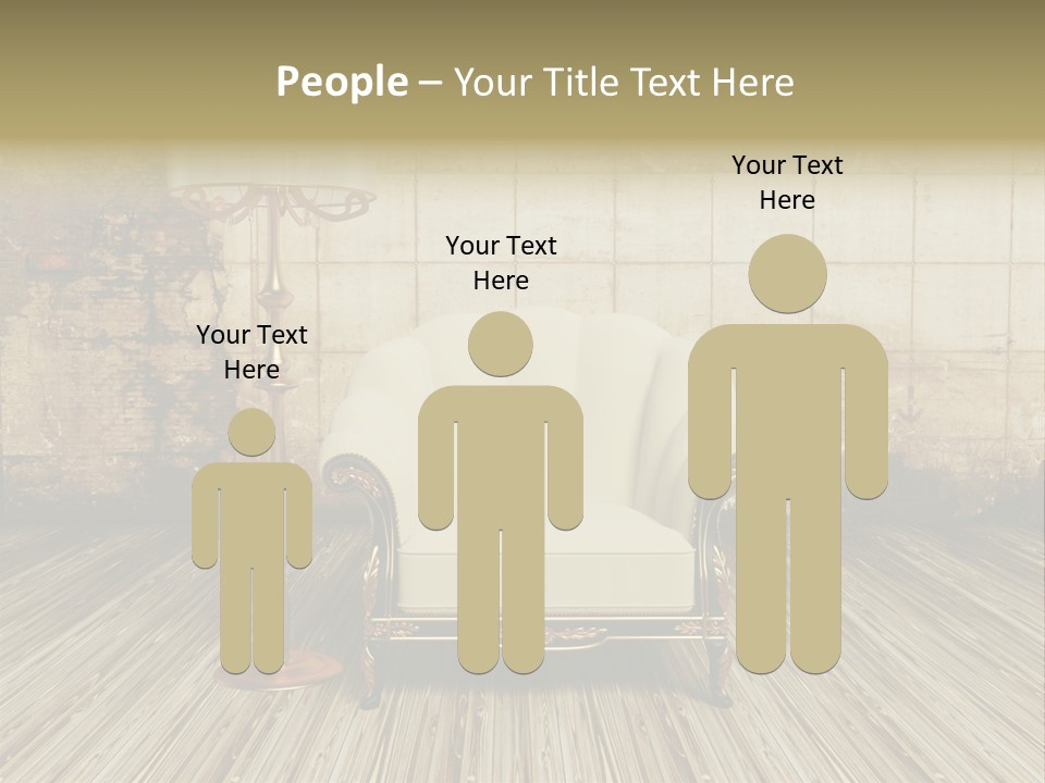 Armchair Elegance Lamp PowerPoint Template