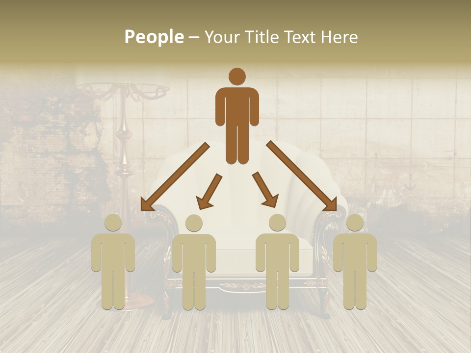 Armchair Elegance Lamp PowerPoint Template