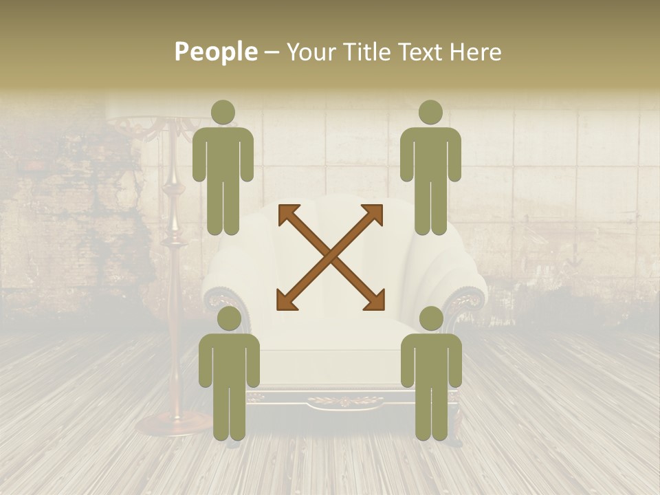 Armchair Elegance Lamp PowerPoint Template