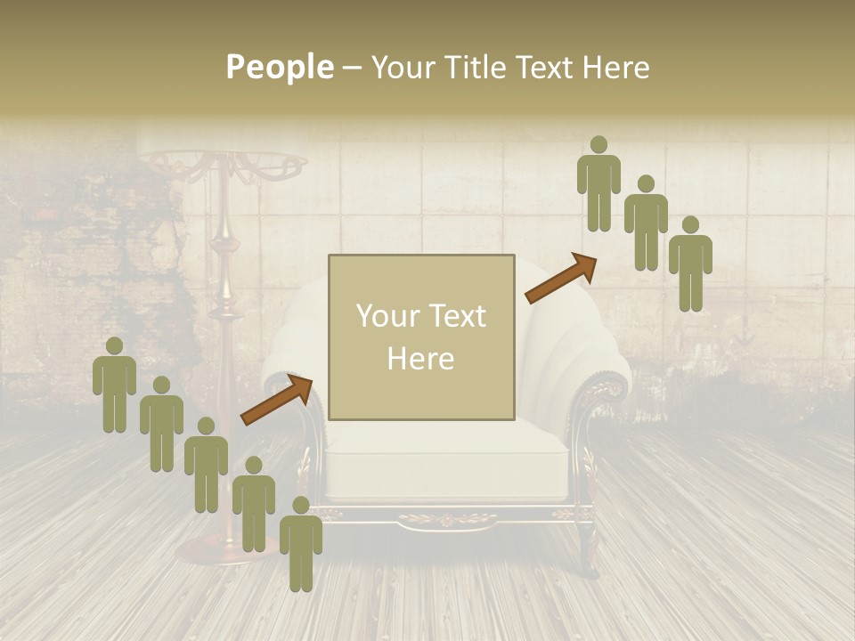 Armchair Elegance Lamp PowerPoint Template