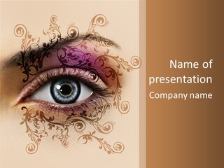 Beauty Girl Colored PowerPoint Template