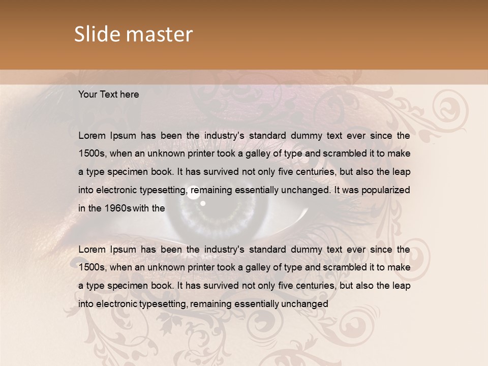 Beauty Girl Colored PowerPoint Template