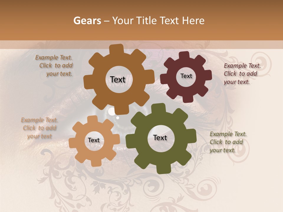 Beauty Girl Colored PowerPoint Template