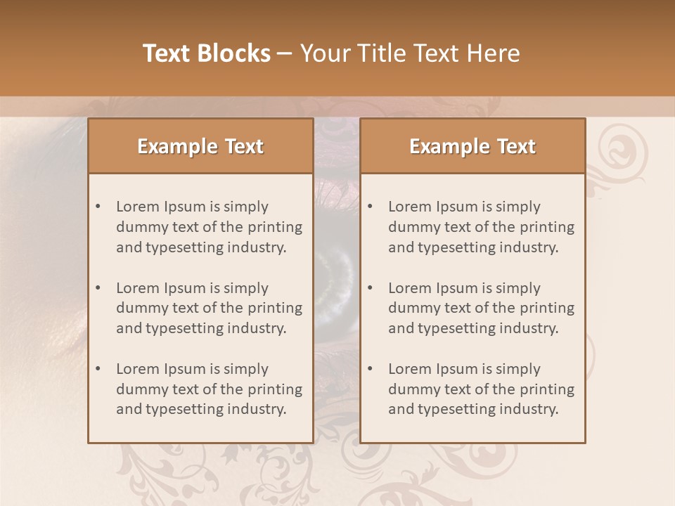 Beauty Girl Colored PowerPoint Template