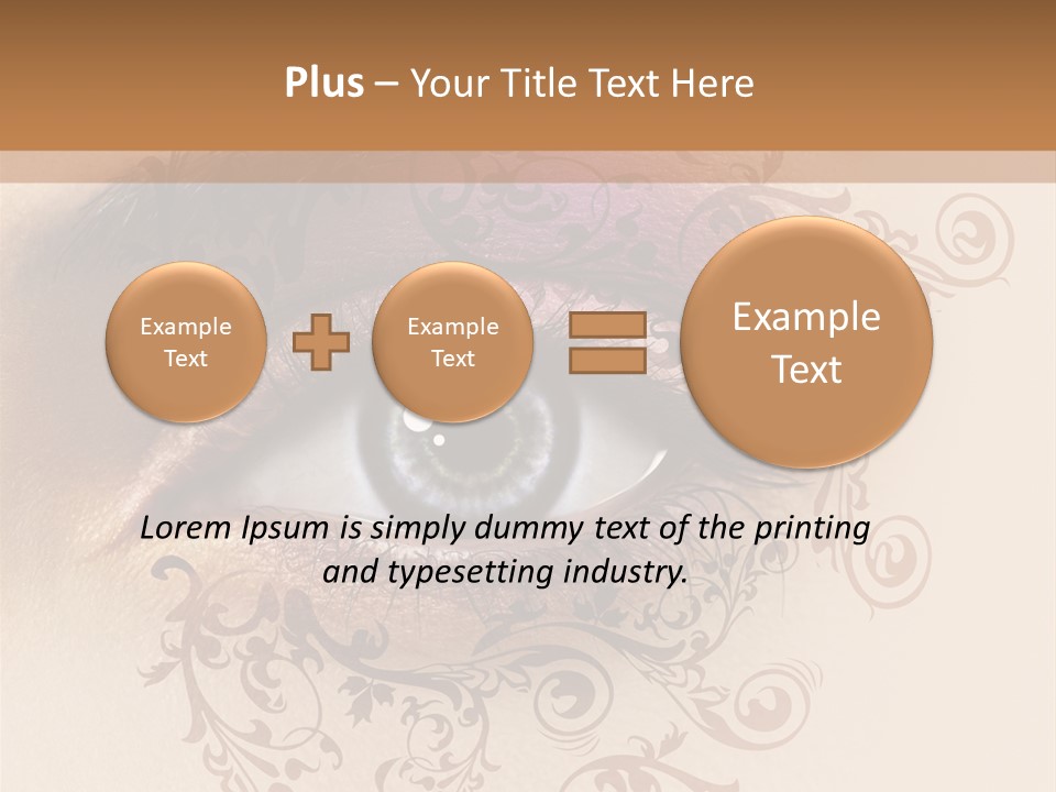 Beauty Girl Colored PowerPoint Template