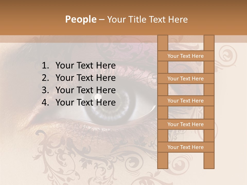 Beauty Girl Colored PowerPoint Template