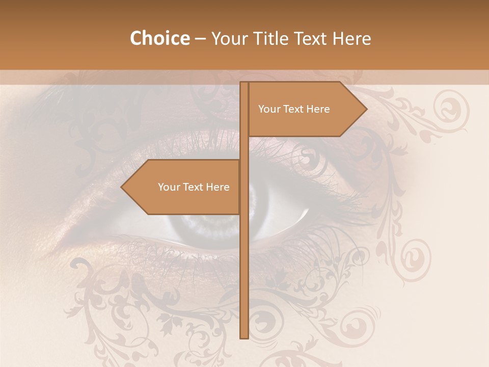 Beauty Girl Colored PowerPoint Template