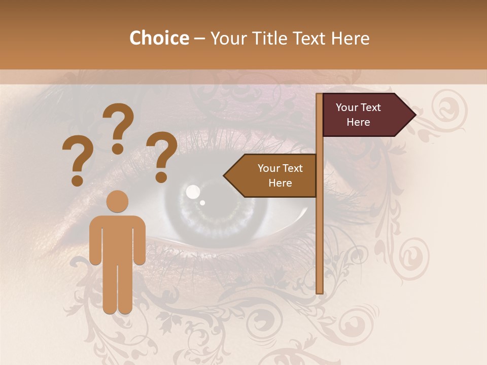 Beauty Girl Colored PowerPoint Template