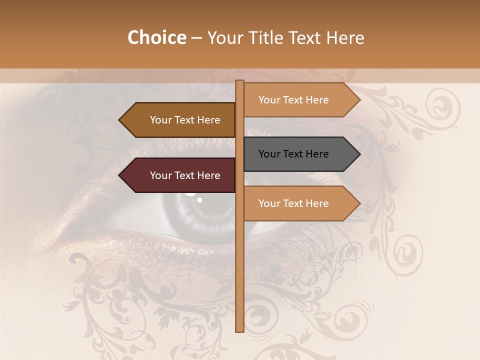 Beauty Girl Colored PowerPoint Template