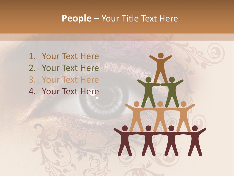 Beauty Girl Colored PowerPoint Template