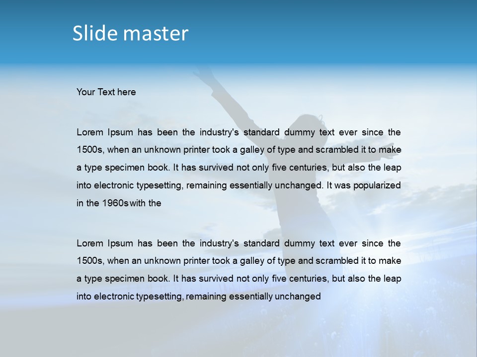 Sign Tilt Sunrise PowerPoint Template