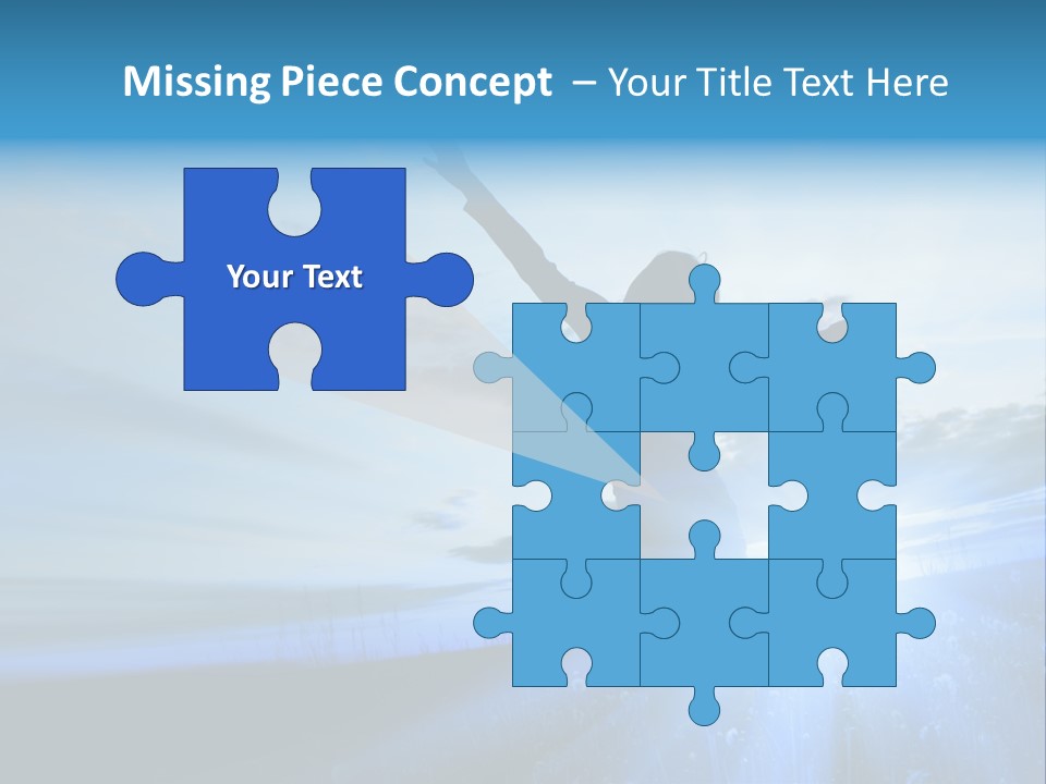 Sign Tilt Sunrise PowerPoint Template