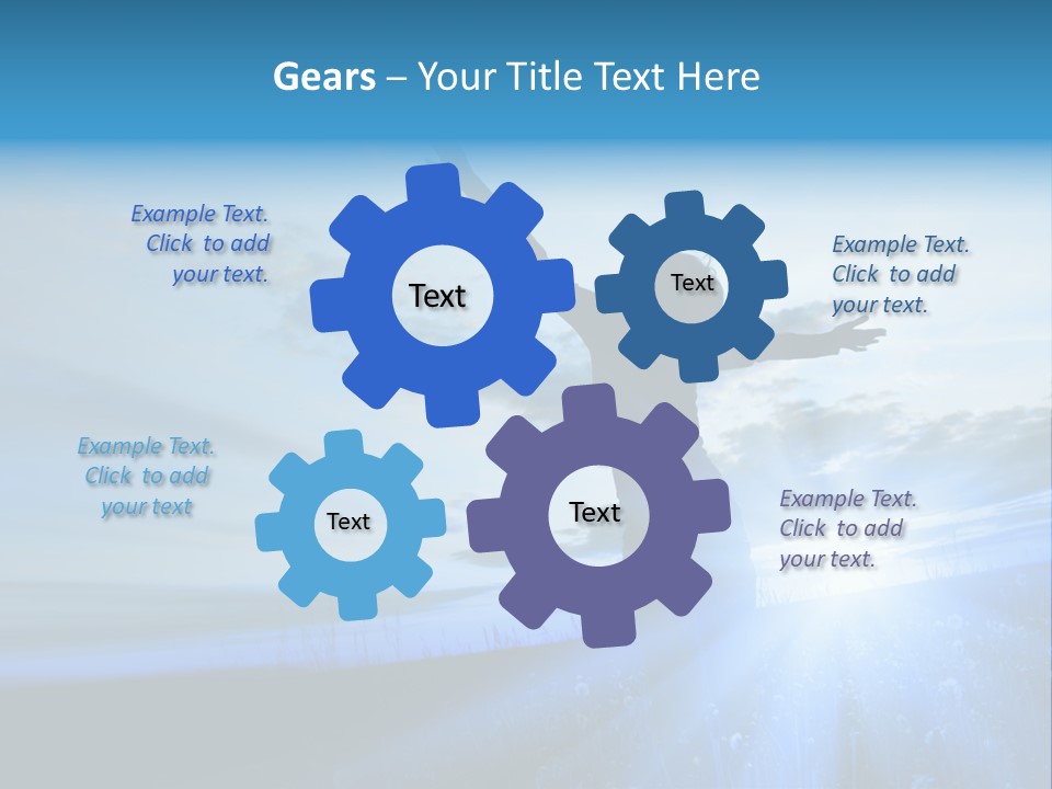 Sign Tilt Sunrise PowerPoint Template