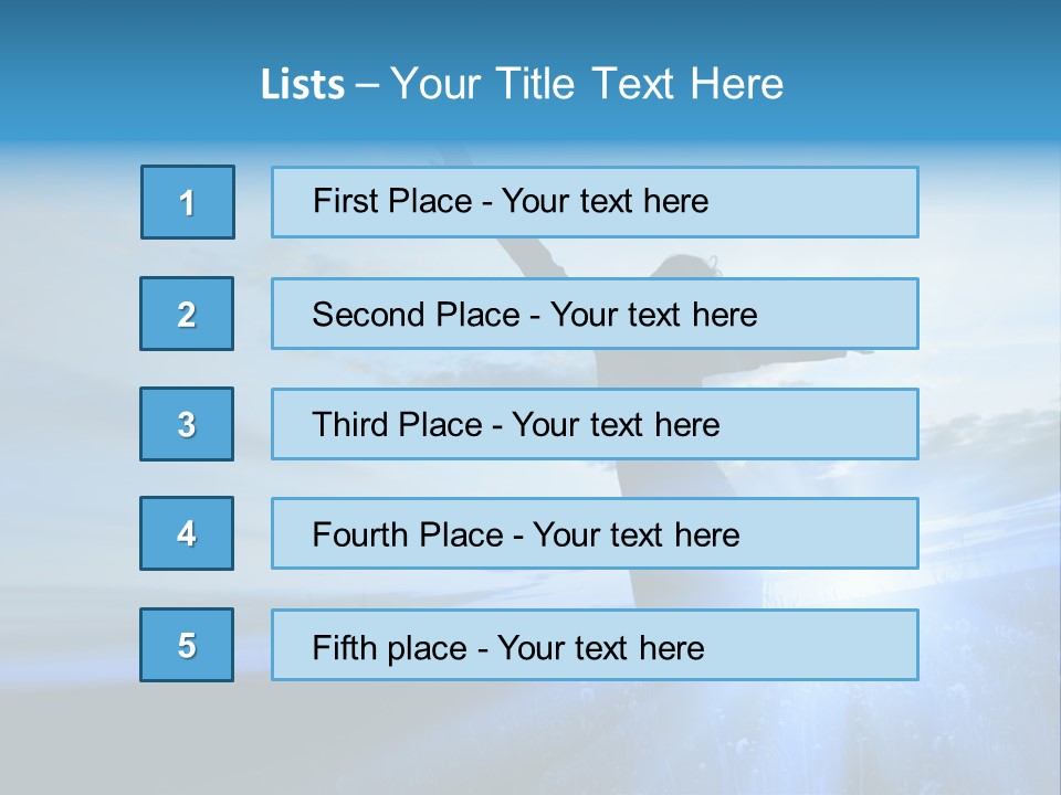 Sign Tilt Sunrise PowerPoint Template
