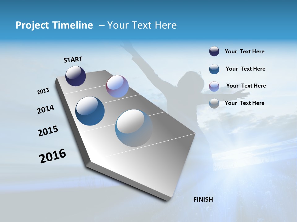 Sign Tilt Sunrise PowerPoint Template